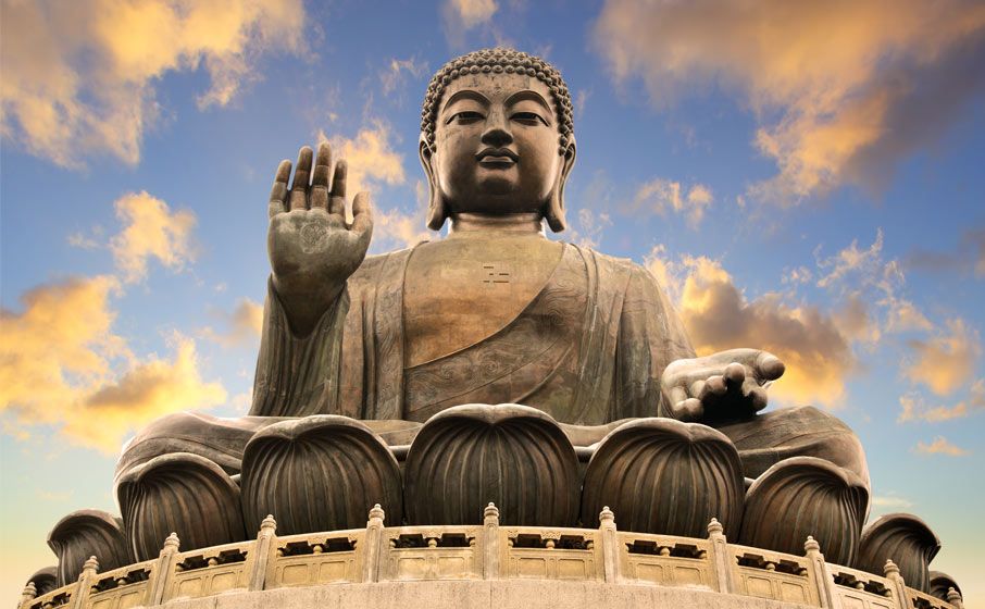 Estatua de Buda en Hong Kong